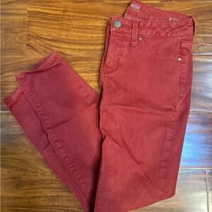 ANA Women's Red Jeans Size 4